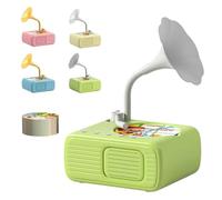 Phonographe pour Enfants avec 96 Cartes d'apprentissage et 8 Cartes d'enregistrement, Lecteur interactif de Contes musicaux éducatifs en Anglais, équipement pédagogique pour la Maternelle et Green