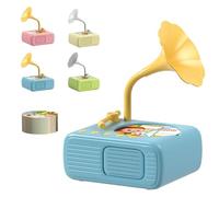 Phonographe pour Enfants avec 96 Cartes d'apprentissage et 8 Cartes d'enregistrement, Lecteur interactif de Contes musicaux éducatifs en Anglais, équipement pédagogique pour la Maternelle et Blue
