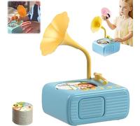 Phonographe pour Enfants avec 99 Cartes, Tourne-Disque pour Tout-Petits (2025), Machine à Histoires et Musique pour L'apprentissage Précoce(Blue)