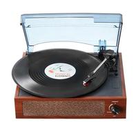 VEVOR Platine vinyle Bluetooth tourne-disque vinyle 3 vitesses haut-parleurs 5 W