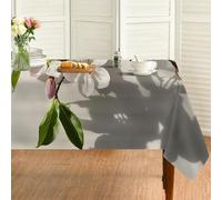 phonxia Motif Branche De Cerisier Nappe Rectangulaire 110x140 cm, Fleurs Protection Lavable pour Table, Printemps EtéNaturel Élégant Imprimée Linge de Table Décoration pour Cuisine Jardin Fête AF52