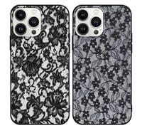 Phoona 2 Pièces Coque Étui pour iPhone 14/iPhone 13 6.1" Cover Case Housse,Protection Intégrale Téléphone Anti-Chute Anti-Rayures Anti-Poussière Objectif Appareil Photo Aesthetic Motif