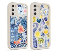 Phoona 2 Pièces Coque pour Samsung Galaxy A15 5G 6.5",Étui Souple Aesthetic Motif Dessin Durable Fine Silicone Housse de Antichoc Anti-Rayures Camera Protection Cover Fille,Jolie Tortue de Mer