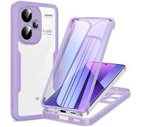 Phoona 360 degrés Coque pour Xiaomi Redmi Note 13 Pro Plus 5G avec Transparent Protection d'écran, Silicone Antichoc écran Coque, Anti-Rayures Intégrale Étui Housse pour Redmi Note 13 Pro Plus, Violet