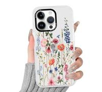 Phoona Coque pour iPhone 13 Mini 5.4",Étui Aesthetic Motif Dessin Durable Transparente Silicone Housse Antichoc Anti-Rayures Camera Protection Cover Fille,Fleurs colorées A