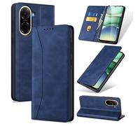 Phoona Coque pour Xiaomi Redmi A5 4G avec 1 Verre Trempé, Housse Premium en Cuir PU Portefeuille [RFID Blocage][Antichoc][Magnétique][Porte Cartes][Stand Fonction] Etui Flip Case Bleu