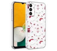 Phoona Noël Coque Étui Cover Compatible avec Samsung Galaxy S25 5G 6.2" Case Housse Antichoc Anti-poussière Protection Objectif,Motif Composé Plusieurs Ours Blancs Spécial,Transparante