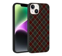Phoona Noël Coque Étui Cover pour iPhone 11 Pro Max 6.5 Pouces Case Housse Antichoc Anti-Rayures Anti-Poussière Aesthetic Motif Carreaux Rouge Vert Spécial Fête Hivernale Fin d'Année
