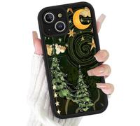 Phoona Noël Coque Étui Cover pour iPhone 8/SE 2022/7/SE 2020 4.7" Case Housse Aesthetic Motif Antichoc,Anti-poussière Anti-Rayures Protection Objectif Châssis Téléphone, Noir pour Femmes Filles