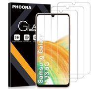 Phoona Verre Trempé [3 Pièces] Pour Samsung Galaxy A33 5G, Dureté 9H Film Protection écran, Ultra Résistant Vitre Protecteur, Clarté HD, sans Bulles, Anti-Rayures