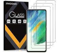 Phoona Verre Trempé [3 Pièces] Pour Samsung Galaxy S21 FE 5G, Dureté 9H Film Protection écran, Ultra Résistant Vitre Protecteur, Clarté HD, sans Bulles, Anti-Rayures