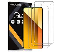 Phoona Verre Trempé [3 Pièces] Pour Xiaomi Redmi Note 13 5G/4G, Dureté 9H Film Protection écran, Ultra Résistant Vitre Protecteur, Clarté HD, sans Bulles, Anti-Rayures