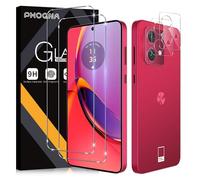 Phoona Verre Trempé pour Motorola Moto G84 5G, 2 Pièces Protection écran Film et 2 Pièces Caméra Arrière Protecteur, Anti-Rayures Vitre Protection, 9H Dureté, Sans Bulles, HD Transparent