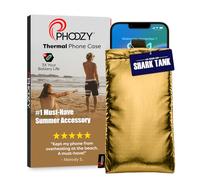 PHOOZY Apollo Plus : Housse de Protection Thermique, Accessoires Smartphone ; Protège contre le Soleil, la Neige, la Chaleur, le Froid et l'Eau (Flottante) ; Economies d'Énergie - Doré