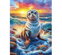 Phoque dans l'océan Magique Puzzles 300 Pièces pour Adultes Educa Difficile Challenge Artistique Relaxation Art Décoration Intérieure Famille 300 PCS