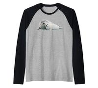 Phoque du Groenland Mère et Chiot Faune Arctique Manche Raglan