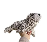 Phoque en Peluche réaliste de 32 cm (12,6 Pouces), Phoque tacheté Doux, Animal Marin en Peluche (Phoca largha)