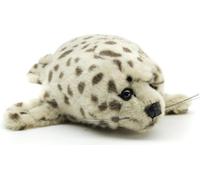 Phoque Gris À Pois-32 Cm (Longueur)-Peluche Phoque-Doudou