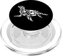 Phoque Lion de mer Silhouette de phoques Animaux Marins PopSockets PopGrip pour MagSafe