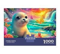 Phoque Paradis 1000 Piece Premium Cardboard Phoque Floral Family Jigsaw Puzzle Mindfulness Activity Birthday Gift Precision Cut Collector's Box 70x50cm/1000pcs