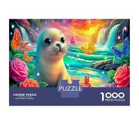 Phoque Paradis 1000 Pièces Puzzle De Détente Mentale Phoque Mer pour Office Break Puzzle - Le Puzzle Le 70x50cm/1000pcs
