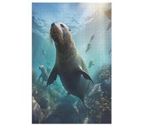 Phoque Puzzle en Bois 1000 Pièces pour Adultes Et Enfants, Puzzles Impossible, Jeu De Patience Coloré, À Partir De 12 Ans (78×53cm)