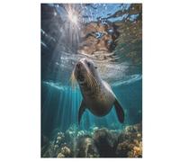Phoque Puzzle en Bois 1000 Pièces pour Adultes Et EnfFourmis, Puzzles Impossible, Jeu De Patience Coloré, À Partir De 12 Ans 78×53cm