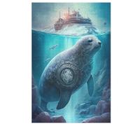 Phoque - Puzzle en Bois Adulte 1000 P - Challenge Puzzles - Adultes Et EnfFourmis À Partir De 12 Ans 78×53cm
