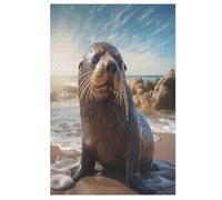 Phoque Puzzle en Bois Enfant 1000 Pièces - Jeu EduChatif Motricité Fine Et Concentration - Puzzles pour Adultes 78×53cm