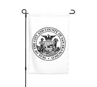 Phoques De San Francisco Drapeau De Cour Double Face Bannière Décoratif Drapeaux De Jardin Pour Clubs Toutes Les Saisons Chambres 30X45cm