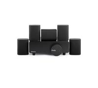 phosir Milan 5.1 Système de son surround sans fil avec caisson de basses - Ensemble d'enceintes TV compactes pour téléviseur et PC, système home cinéma WiSA à faible latence, noir