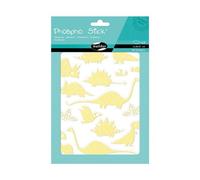 Phospho' Stick, Sach 2 pl 14,8x21cm, Dinosaures - Jaune fluo