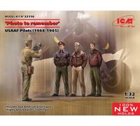 Photo À Remember, USAAF Pilots WWII (1944-1945) 1:3 2 Plastique Model Kit Icm