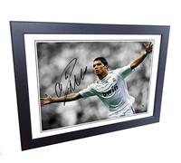 Photo A4 signée Cristiano Ronaldo Real Madrid 30,5 x 20,3 cm