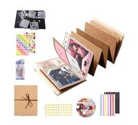 Photo Album | 6x8 Inch Photoo Book Large Capacity Picture Albums | DIY Personalised Scrapbooking Accessories Set for Enthusiasts Wedding Baby Shower Vacation Graduation Travelers Students