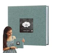 Photo Album Book, 4x6 Picture Album, 200-Pocket Linen Hardcover, Large-Capacity Scrapbook Front Window Design Wedding Family Baby Travel Memories Preserving Your Memories for Years