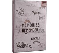 Photo album holds 300 4x6 photos with memo space next to each photo and slip on pages (memories)