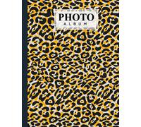 Photo Album: Leopard Print Album, Large Photo Albums with Writing Space Memo, Extra Large Capacity Picture Album, Family, Baby, Wedding, Travel Photo Book, 120 Pages, Size 8.5" x 11" by Holger Winter