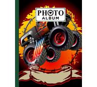 Photo Album: Monster Truck Album, Large Photo Albums with Writing Space Memo, Extra Large Capacity Picture Album, Family, Baby, Wedding, Travel Photo Book, 120 Pages, Size 8.5" x 11" by Leo Weiss