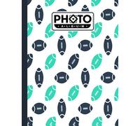 Photo Album: Rugby Album, Large Photo Albums with Writing Space Memo, Extra Large Capacity Picture Album, Family, Baby, Wedding, Travel Photo Book, 120 Pages, Size 8.5" x 11" by Andreas Efthymous