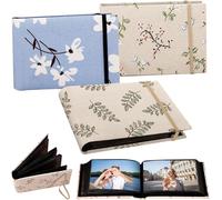Photo Albums with Sleeves-100 Photos to Insert-10 x 15 cm-Perfect for Wedding,Family Photo,Artwork or Postcards