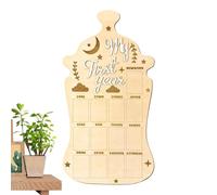 Photo Board - Cute Wooden Picture Frame | Growth Photo Frame | For First Birthday Adoption Day Celebration Foster Families Travel Memory Preservation Art Projects