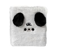 Photo Book - Plush Dog Cover Album Binder for Baby Memories, School Projects with Adjustable Rings, Portable Organizer for Family, Kids, Writing, Storage, 21x18x4.8cm