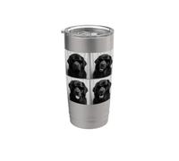 Photo Booth Newfie pour amoureux des chiens de Terre-Neuve Gobelet isotherme en acier inoxydable double paroi