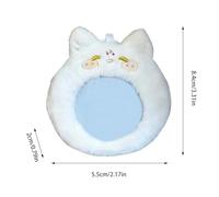 Photo Card Holder - Cute Plush Pendant Case, Portable Badge Cover | Soft Protective Credit Card Organizer, Adorable Mini Çard Holder Accessory for Girl Business Office School Work Use