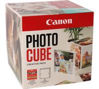 Photo Cube Canon et cadre + papier photo glacé Extra II PP-201 13 x 13 cm (40 feuilles) - Pack créatif, bleu