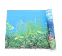 Photo D'aquarium Double Face Décorative, Film Épais Bleu, Facile à Fixer | Arrière-plan Paysager pour Bac, sans Odeur, N'influence Pas L'eau, Style 3d pour Décoration