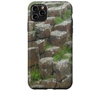 Photo de colonnes de pierre de basalte de la côte d'Irlande du Nord Coque pour iPhone 11 Pro Max