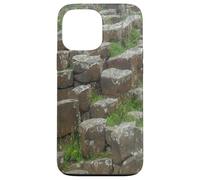 Photo de colonnes de pierre de basalte de la côte d'Irlande du Nord Coque pour iPhone 13 Pro Max