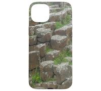 Photo de colonnes de pierre de basalte de la côte d'Irlande du Nord Coque pour iPhone 15 Plus